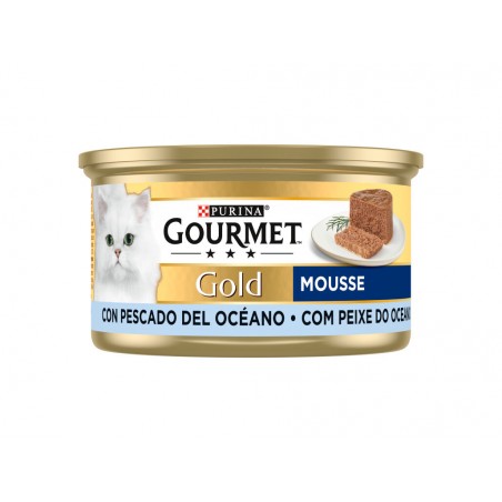 Comida Húmida Para Gato Gourmet Gold Mousse Peixe Do Oceano 85g