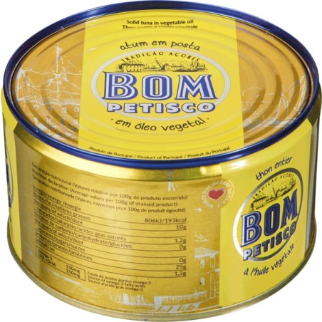 Bom Petisco Atum Posta em Óleo lata 385 g