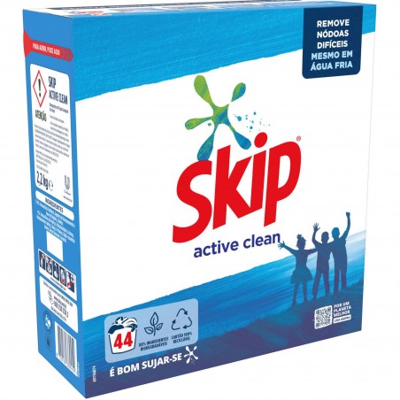 Skip Detergente Roupa Máquina Pó Active Clean 44d