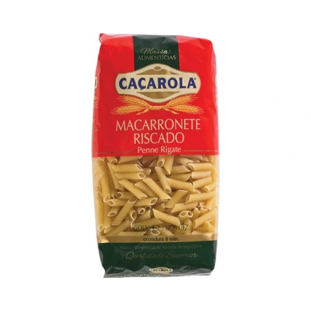 CACAROLA MASSA MACARRONETE RISCADO 500G