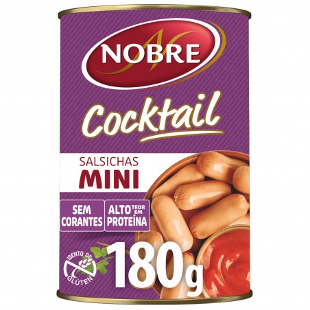 Salsichas Nobre Cocktail Lata 350(180)G