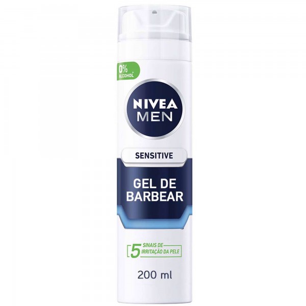 Gel De Barbear Sensitive Nivea Men 200 Ml