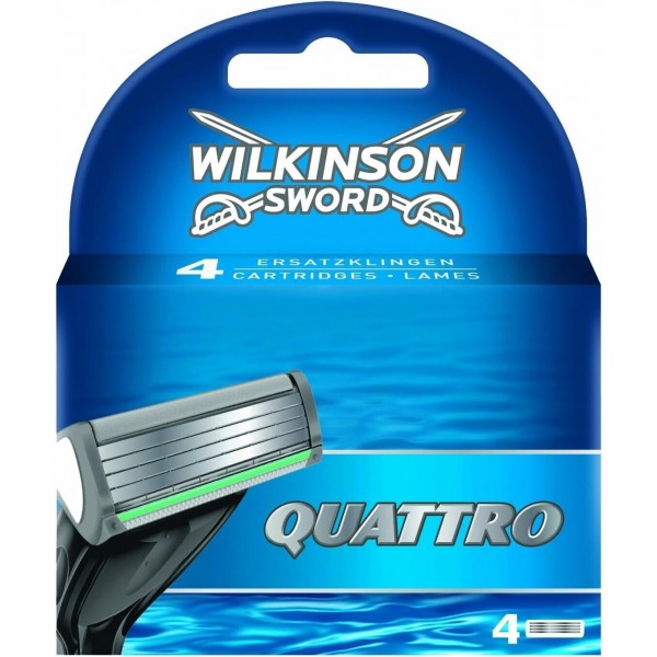 Wilkinson Sword Quattro Razor pack 4 recargas