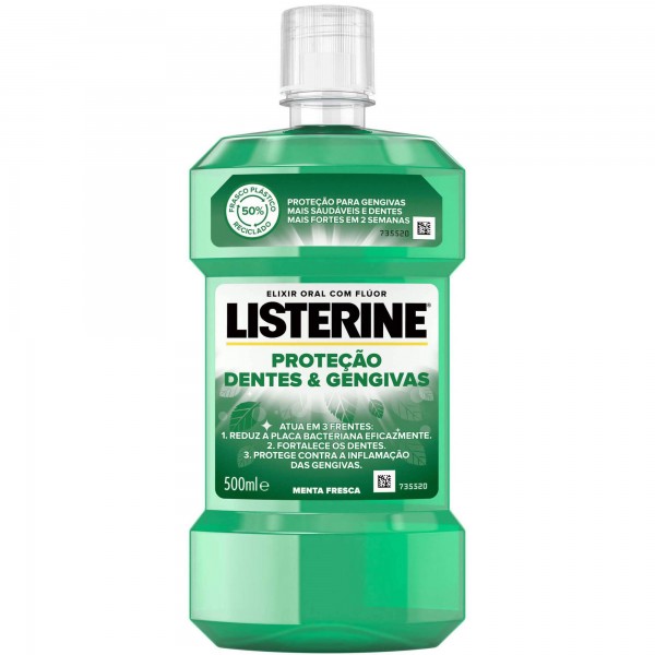 Elixir Bucal Dentes e Gengivas Listerine emb. 250 ml