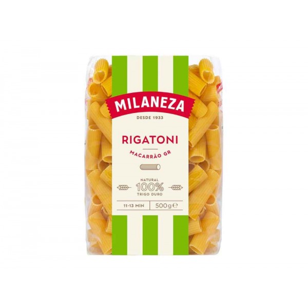 Massa Macarrão Grande Estriado Milaneza emb. 500 gr