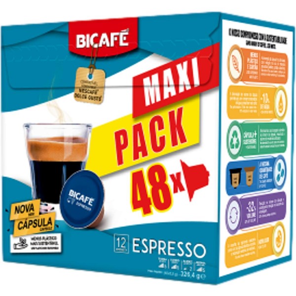 Cápsulas Café Dolce Gusto Espresso Bicafé 48 Un