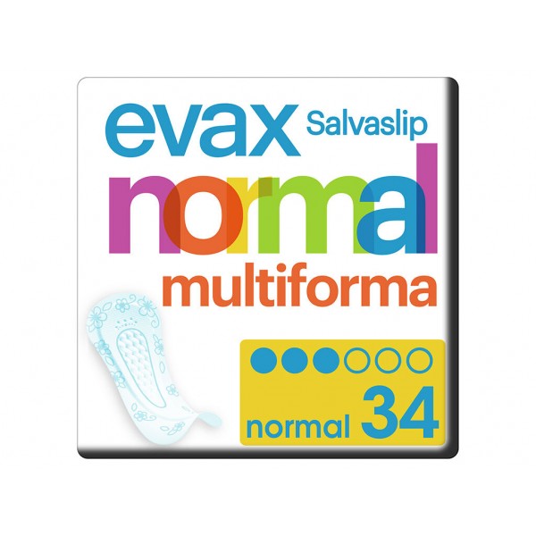 Pensos Diários Salvaslip Multiforma Evax normal 34 Un