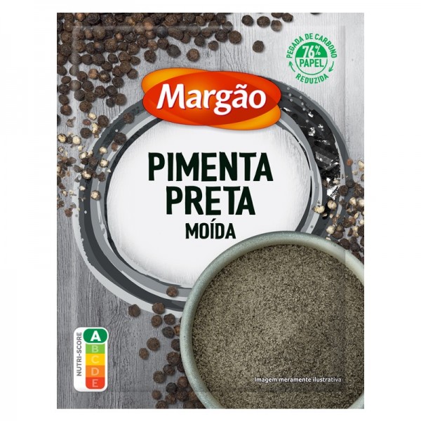 Pimenta Margão Preta Moída Saqueta 35g