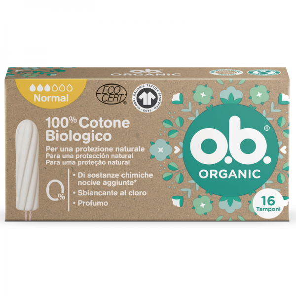 tampões o.b. organic normal 16un