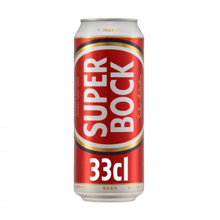 cerveja super bock lata...
