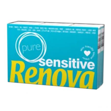 Lenços Sensitive Pure Renova 6 Packs