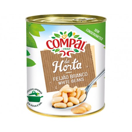 Feijão Compal Da Horta Branco 845g