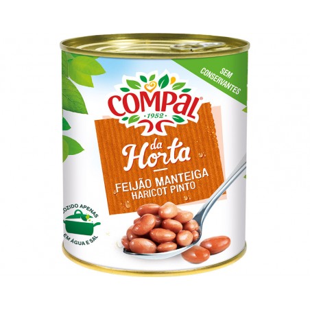 Feijão Compal Da Horta Manteiga 845g