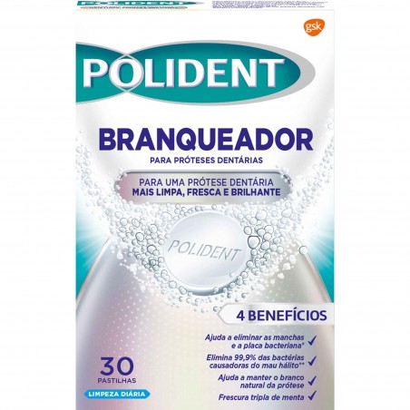 Pastilhas Limpeza de Próteses Dentárias Branqueadoras