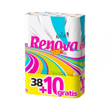 Papel Renova Higiénico Olé 38 Rolos +10 Rolos