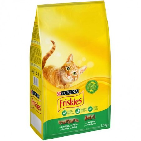 FRISKIES ALIMENTO GATO SABOR A COELHO 1.5KG