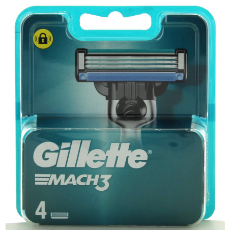 Recarga De Lâminas Mach3 Gillette 4 Un