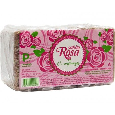 Sabão Confiança Offenbach Rosa 5x100g