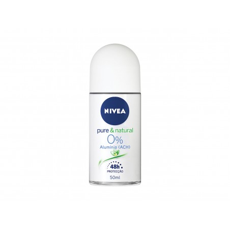Desodorizante Roll-On Pure & Natural Nivea 50 Ml