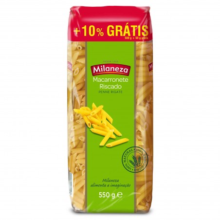 Macarronete Riscado Milaneza 500gr10% Grátis