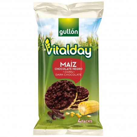 Tortitas Gullon Vitalday Milho Chocolate Negro 100g