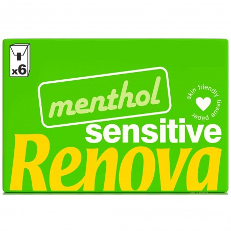 Lenços de Bolso Sensitive Mentol 4 Folhas Renova emb. 6 un