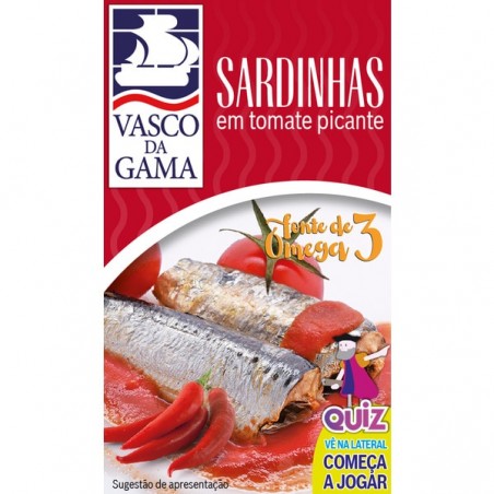 Vasco da Gama Sardinha em Tomate Picante 120g