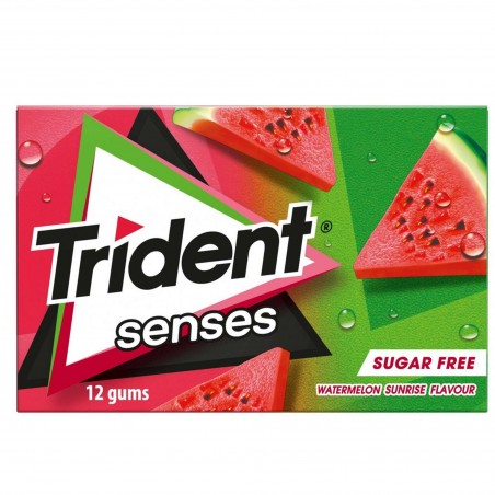 Pastilhas Elásticas Senses Melancia Sem Açúcar Trident 23 gr