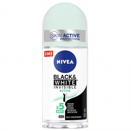 NIVIA DEO ROLL-ON BLA.&WHITE INVISI.50ML