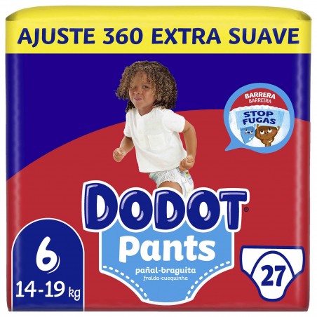 Fraldas Cueca Pants +15kg T6 Dodot emb. 27 un