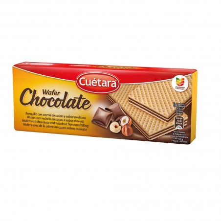 Bolachas Wafers com Recheio de Cacau e Avelã Cuétara emb. 150 gr