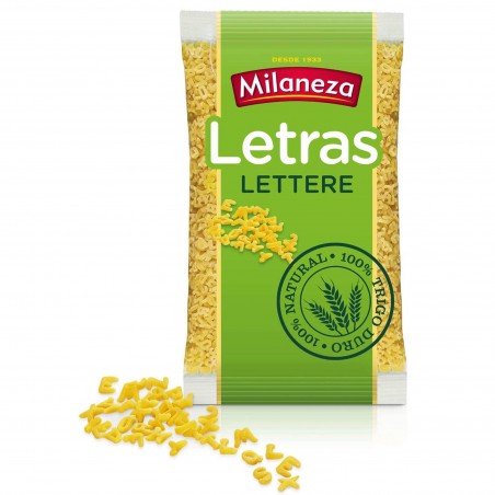 Massinha Letras Milaneza emb. 250 gr